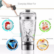 Electric Protein Shake Stirrer USB Shake Bottle - Milk Coffee Blender for Sports & Fitness