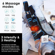 360° Foot Air Pressure Leg Massager - Promotes Blood Circulation & Muscle Relaxation
