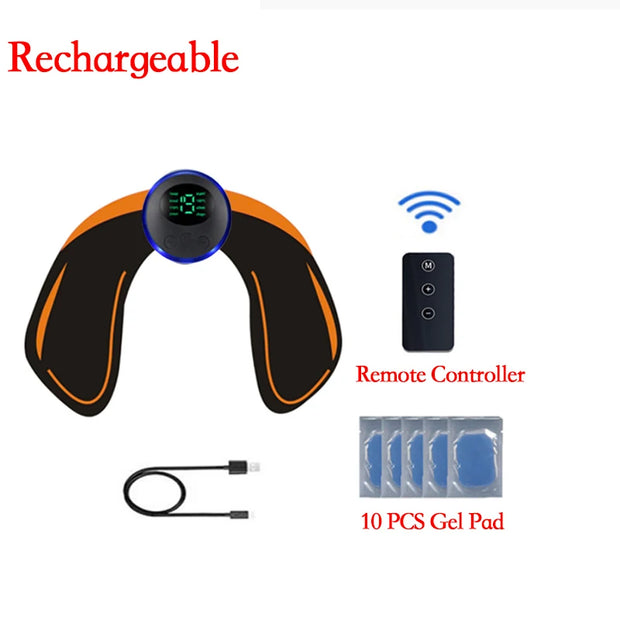 Remote Controller EMS Muscle Stimulator - Smart Electric Fitness Trainer for Abdominal Training & Weight Loss