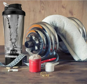 Black Premium Electric Protein Mixer Bottle - 24 Oz Portable Mixer Cup