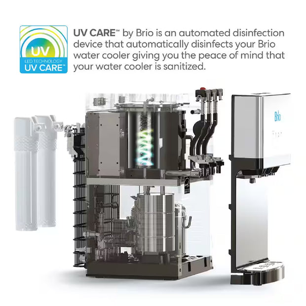 Tri-Temp 2-Stage Countertop Point of Use Water Cooler with UV Self-Cleaning