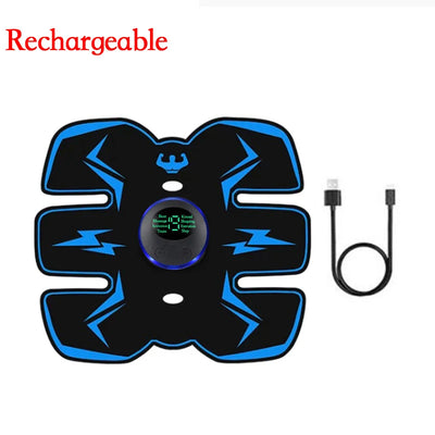 Remote Controller EMS Muscle Stimulator - Smart Electric Fitness Trainer for Abdominal Training & Weight Loss