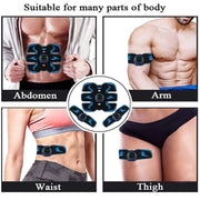 Remote Controller EMS Muscle Stimulator - Smart Electric Fitness Trainer for Abdominal Training & Weight Loss