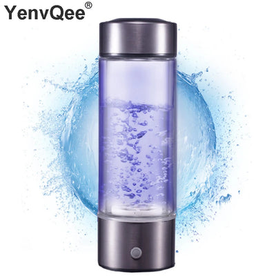 500ML Portable Hydrogen Generator Water Ionizer - Rich Hydrogen Alkaline Bottle