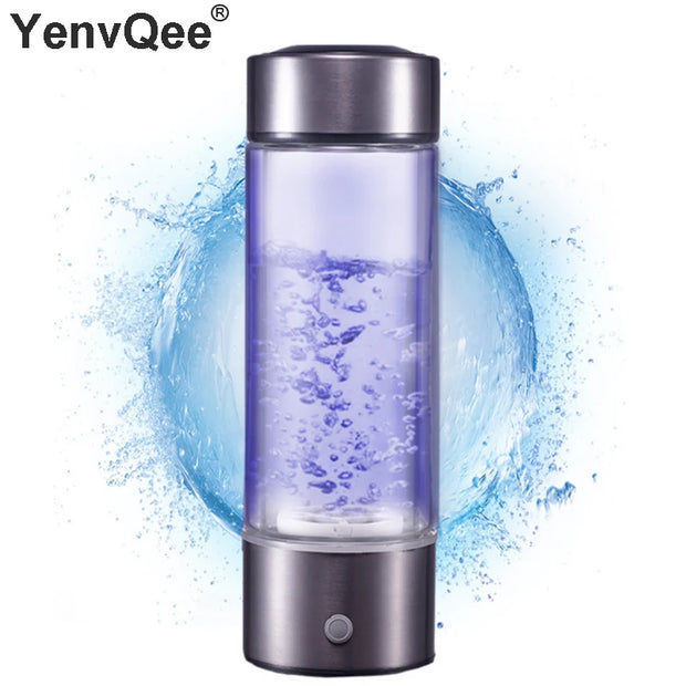 500ML Portable Hydrogen Generator Water Ionizer - Rich Hydrogen Alkaline Bottle