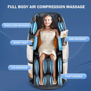 MT339 4D Massage Chair with Electric Extendable Footrest, Zero Gravity, and Touch Screen Controls