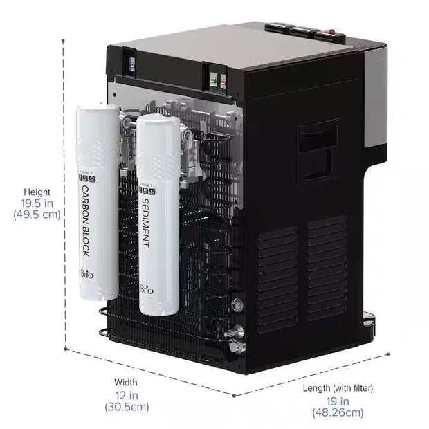 Tri-Temp 2-Stage Countertop Point of Use Water Cooler with UV Self-Cleaning