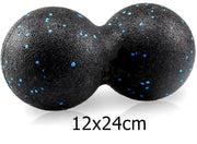 Fascia Massage Foam Rollers Fitness Balls Set - EPP High-Density Double Lacrosse Ball for Deep Muscle Tissue Training