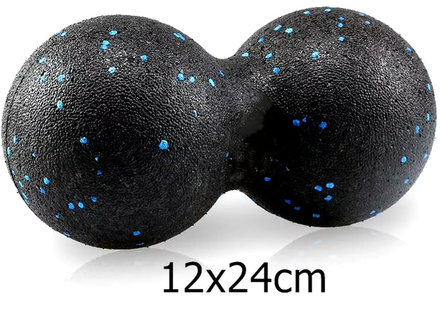 Fascia Massage Foam Rollers Fitness Balls Set - EPP High-Density Double Lacrosse Ball for Deep Muscle Tissue Training