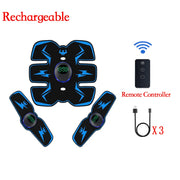 Remote Controller EMS Muscle Stimulator - Smart Electric Fitness Trainer for Abdominal Training & Weight Loss
