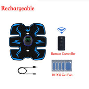 Remote Controller EMS Muscle Stimulator - Smart Electric Fitness Trainer for Abdominal Training & Weight Loss