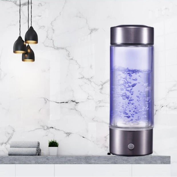 500ML Portable Hydrogen Generator Water Ionizer - Rich Hydrogen Alkaline Bottle