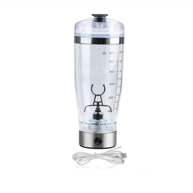 Electric Protein Shake Stirrer USB Shake Bottle - Milk Coffee Blender for Sports & Fitness