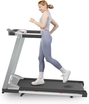 3 in 1 Folding Treadmill - Powerful 3.5 HP Motor, 6% Incline, 10 MPH Speed Range