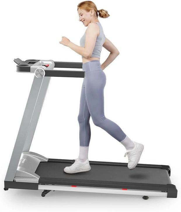 3 in 1 Folding Treadmill - Powerful 3.5 HP Motor, 6% Incline, 10 MPH Speed Range