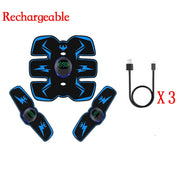 Remote Controller EMS Muscle Stimulator - Smart Electric Fitness Trainer for Abdominal Training & Weight Loss