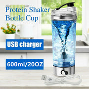 Electric Protein Shake Stirrer USB Shake Bottle - Milk Coffee Blender for Sports & Fitness