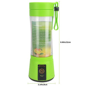 Portable Blender USB Rechargeable Personal Juicer Cup - Small Fruit Juice Mixer for Shakes and Smoothies