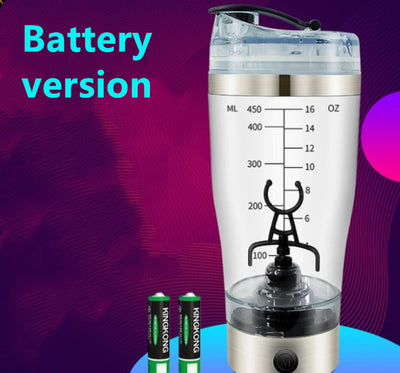 Electric Protein Shake Stirrer USB Shake Bottle - Milk Coffee Blender for Sports & Fitness