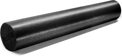 Soft-Density Round PE Foam Rollers - For Muscle Massage, Yoga, Core Exercise & Physical Therapy (12/18/24/36 Inch)