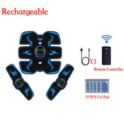 Remote Controller EMS Muscle Stimulator - Smart Electric Fitness Trainer for Abdominal Training & Weight Loss
