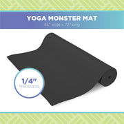 Extra Thick Adult Yoga Mat | 6mm (¼”) Thick X 72” L X 24” W | Non-Toxic, Non-Slip, Eco-Friendly