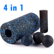 Fascia Massage Foam Rollers Fitness Balls Set - EPP High-Density Double Lacrosse Ball for Deep Muscle Tissue Training