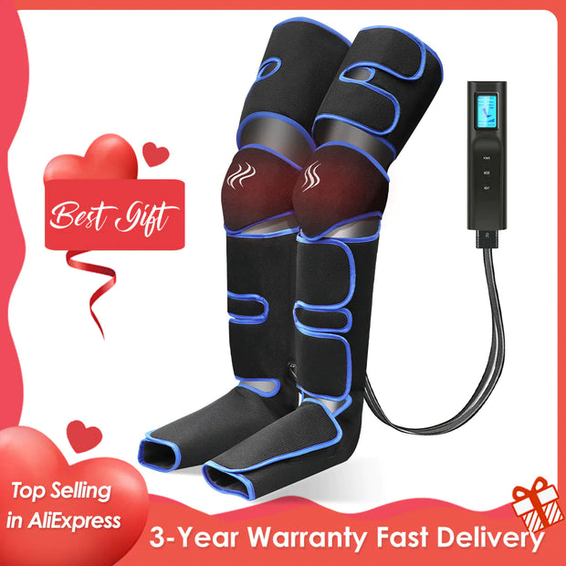 360° Foot Air Pressure Leg Massager - Promotes Blood Circulation & Muscle Relaxation