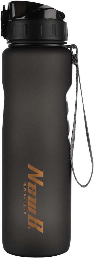 Sports Water Bottle US Tritan BPA-Free - Leak Proof Lid with Infuser for Outdoors, Camping, Cycling, Fitness, Gym, Yoga, Kids & Adults