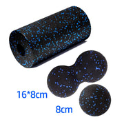 Fascia Massage Foam Rollers Fitness Balls Set - EPP High-Density Double Lacrosse Ball for Deep Muscle Tissue Training