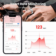 Smart BLE Ring - Multi-Sport Modes, Heart Rate, Blood Oxygen Monitor, IP68 & 5ATM Waterproof