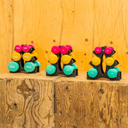 Dumbbells Set with Rack - 3 Pairs of Neoprene Free Weights with Stand