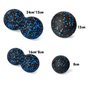 Fascia Massage Foam Rollers Fitness Balls Set - EPP High-Density Double Lacrosse Ball for Deep Muscle Tissue Training