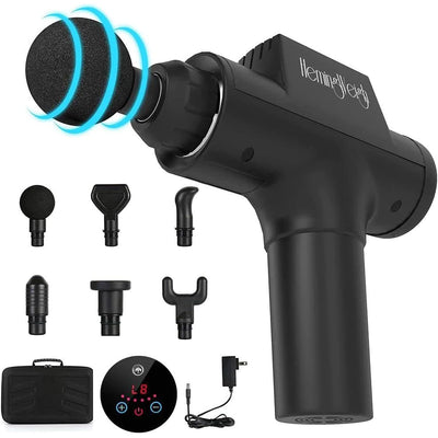 Percussion Massage Gun - Deep Tissue Muscle Massager for Athletes - Quiet, Portable, and Effective