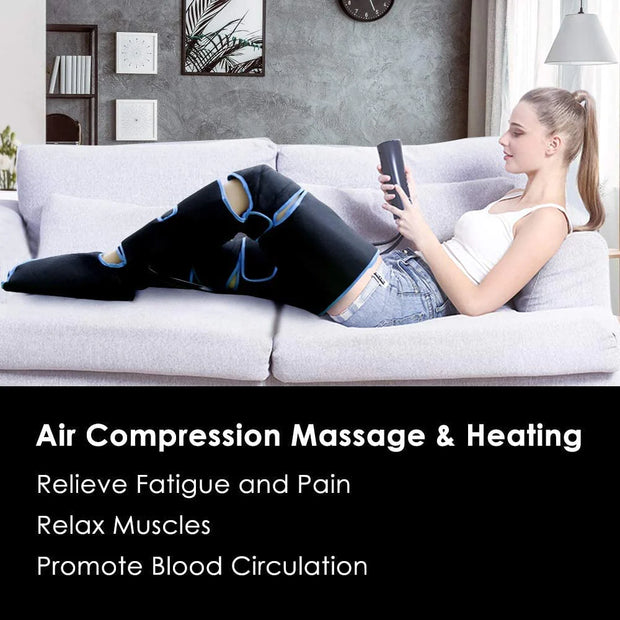 360° Foot Air Pressure Leg Massager - Promotes Blood Circulation & Muscle Relaxation